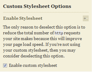 custom stylesheet options