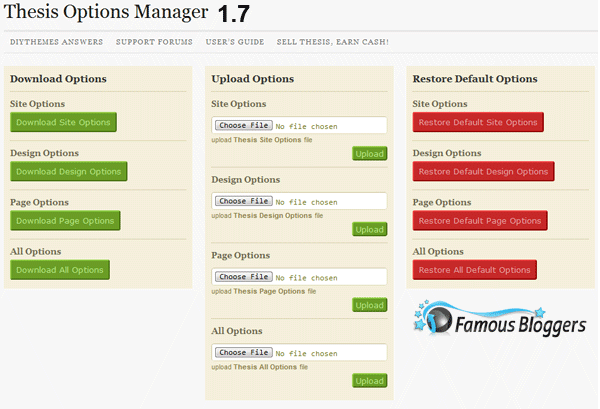 thesis options manager 1.7