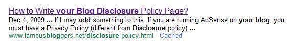 comments seo disclosure