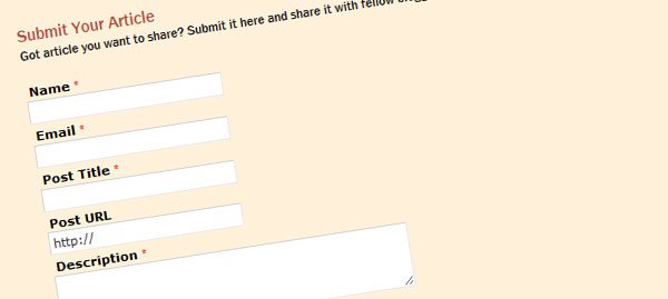 submit article form