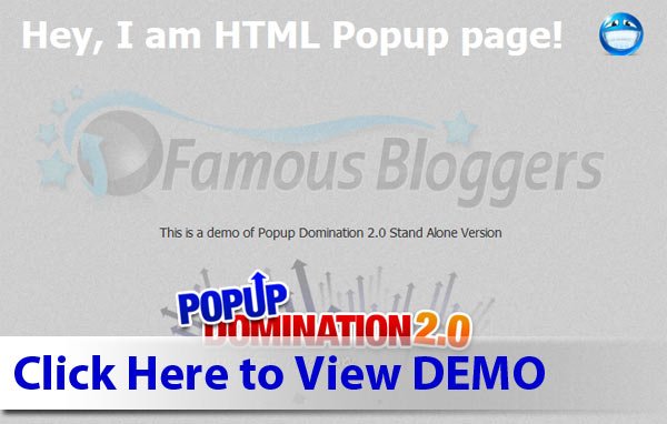 html popup demo