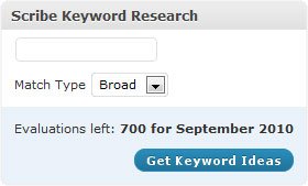 scribe keyword research