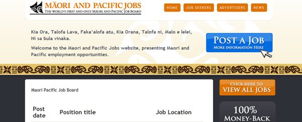 Maori Pacific Jobs - JobBoard