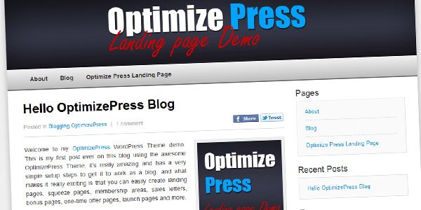 OptimizePress Theme Blog Demo