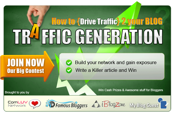 traffic generation blogging contest