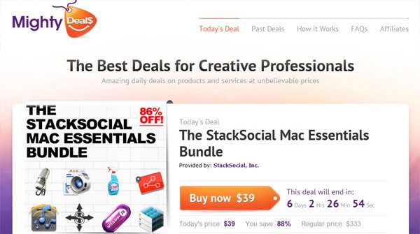Mighty Deals - The Best Deals for Creative Professionals