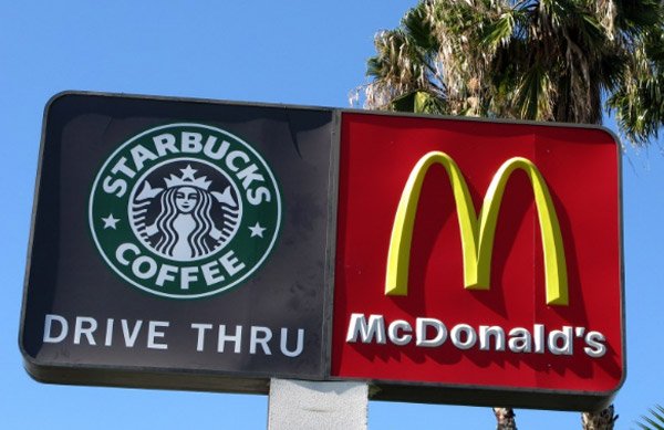 McDonald’s and Starbucks