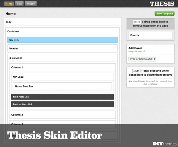 thesis skin editor