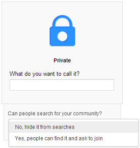 google plus private communities
