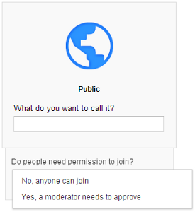 google plus public community setup