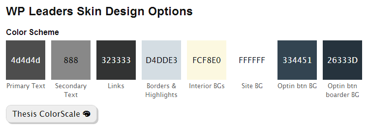 Thesis Color Scheme