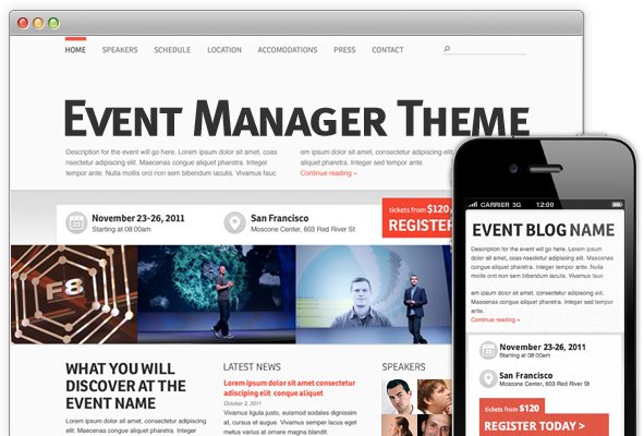 Event theme manager