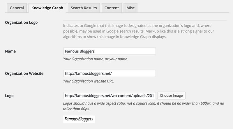 Schema Plugin Settings