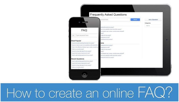 Create online FAQ page