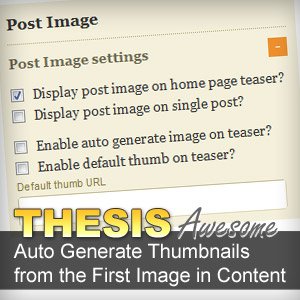 Auto Generate Thumbnails In Thesis Theme